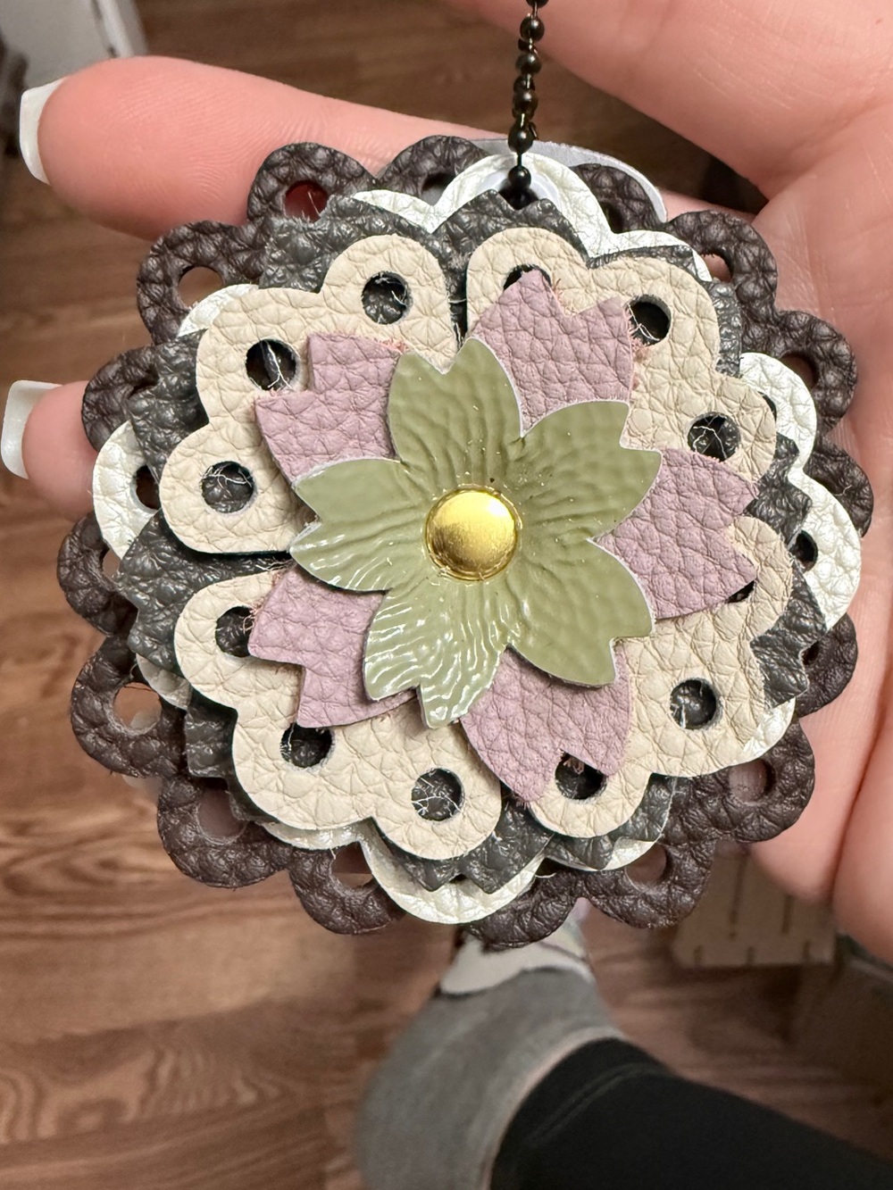 Handmade Floral Bag Charm
